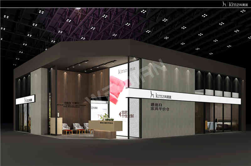 廣州展覽裝飾設計公司助力科美滋廣州國際家具展覽會Ciff展覽、展臺設計搭建
