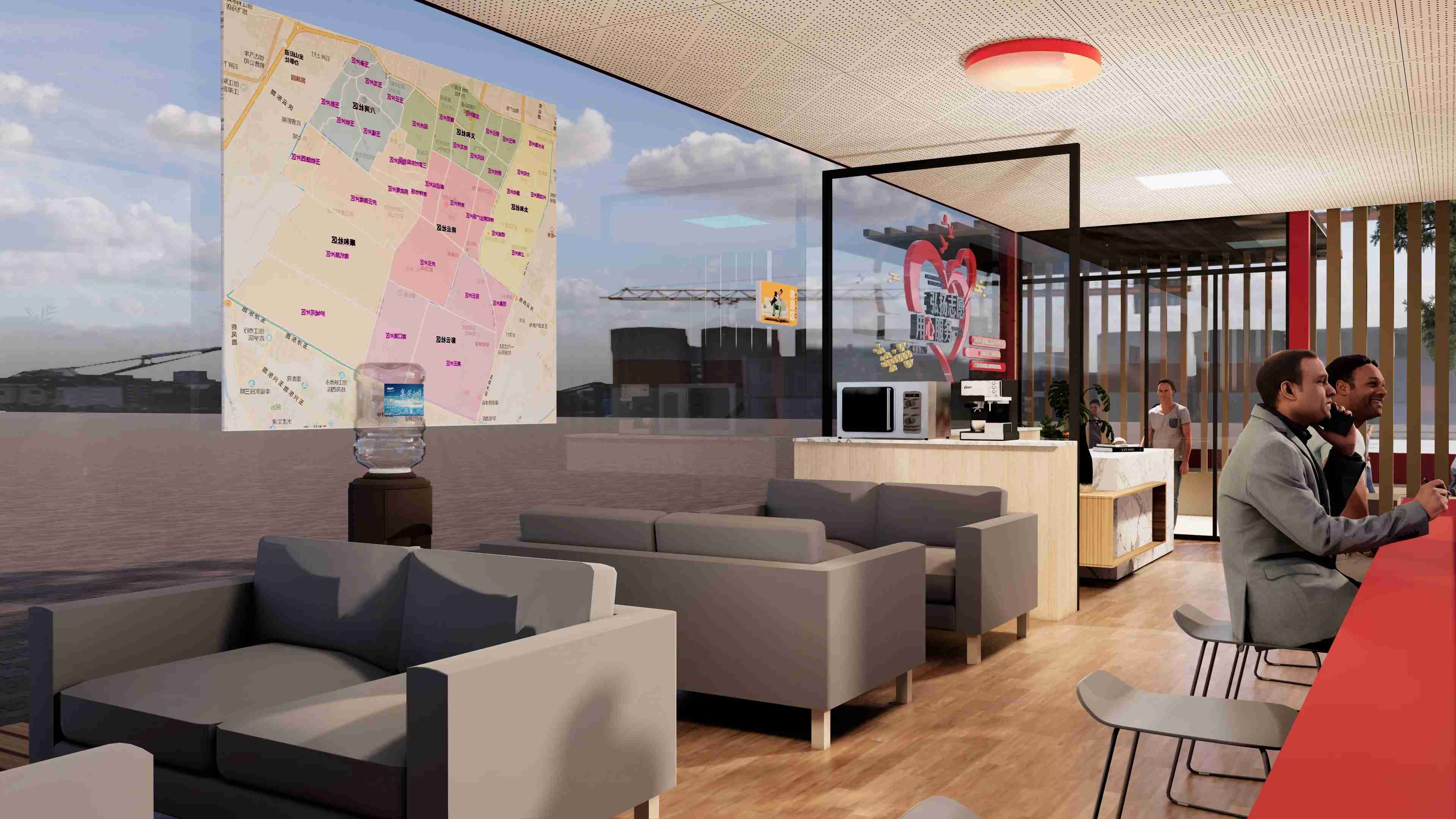 廣東佛山黨群服務(wù)驛站、廣東暖心驛站、廣東愛心驛站設(shè)計施工